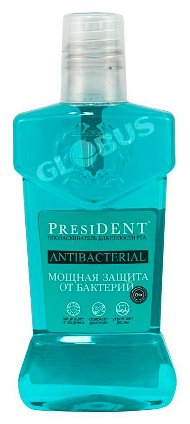 President Antibacterial бактер күчтүү коргоо ооз чайкоо 75мл