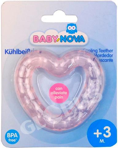 Кольцо зубн BabyNova сердце/звезда охлажд GL