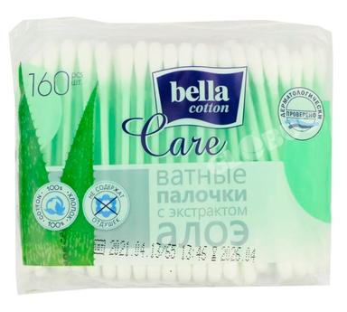 Палочки ватн Bella Care алоэ 160шт м/у