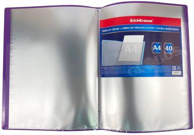Папка ErichKrause Diagonal Vivid 40 вклад A4