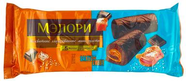 Яшкино мини глазир. туздуу карамель рулети200г