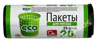 Пакеты д/мусора Grifon 20л 25шт
