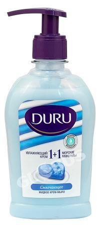 Мыло Duru 1+1 жидк морские минералы 300мл