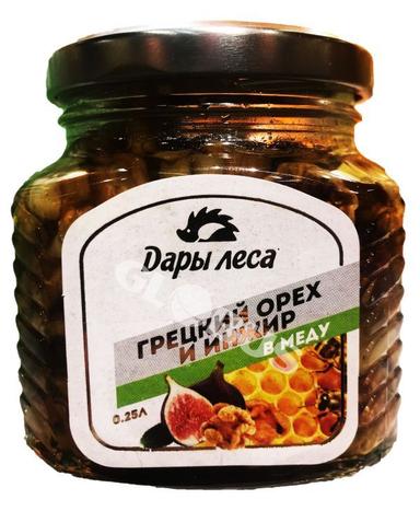Грецкий орех и инжир Дары леса в меду 250мл ст/б