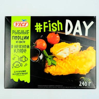 Рыбные порции Vici Fish Day из филе в кляре 240г