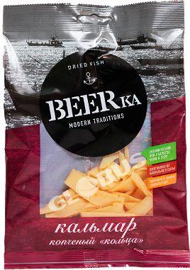 Снеки Beerka Кольца кальмара копч. 38г п/п