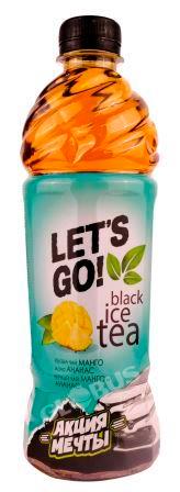 Напиток чай холод.Let's Go Ice Tea черн манго/ананас б/г 0,5л