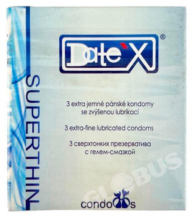 Презерватив Date'X Superthin 3шт