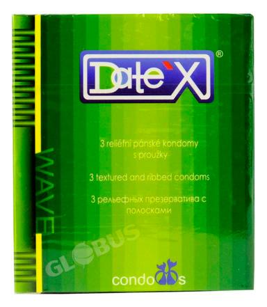 Презерватив Date'X Wave 3шт