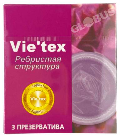 Презерватив Vie'tex Ребрист структ 3шт