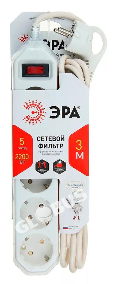 Удлинитель Эра 5*3м сет.фильтр GL