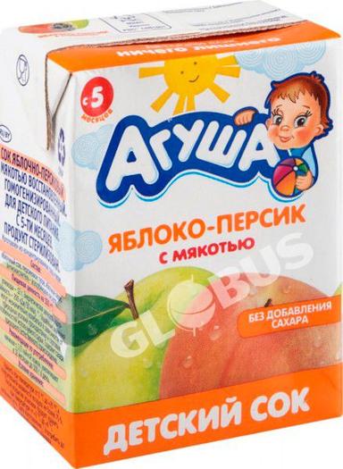Сок дет. Агуша ябл.перс.с мяк с 5мес 200мл